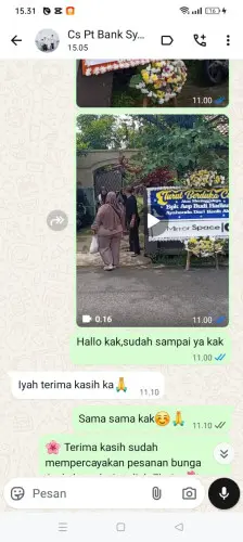 Testimonial Papan Bunga pelabuhan bitung